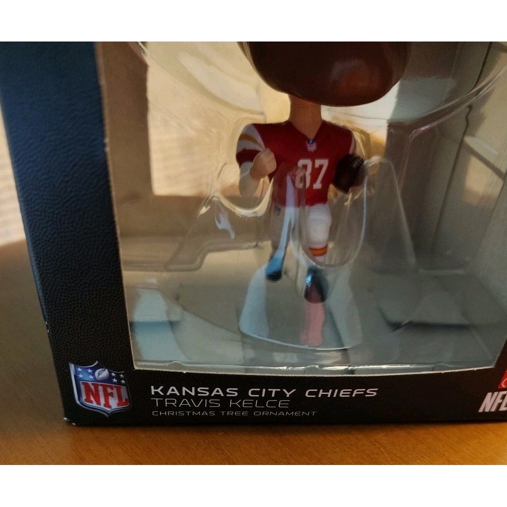NEW Hallmark Wobbles Ornament Travis Kelce #87 Kansas City Chiefs NFLPA - Picture 4 of 12